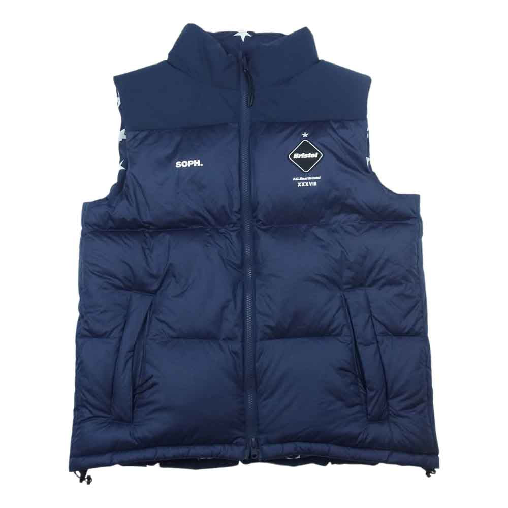 F.C.R.B. エフシーアールビー 17AW REVERSIBLE DOWN VEST リバーシブル ダウン ベスト ネイビー系 M【中古】