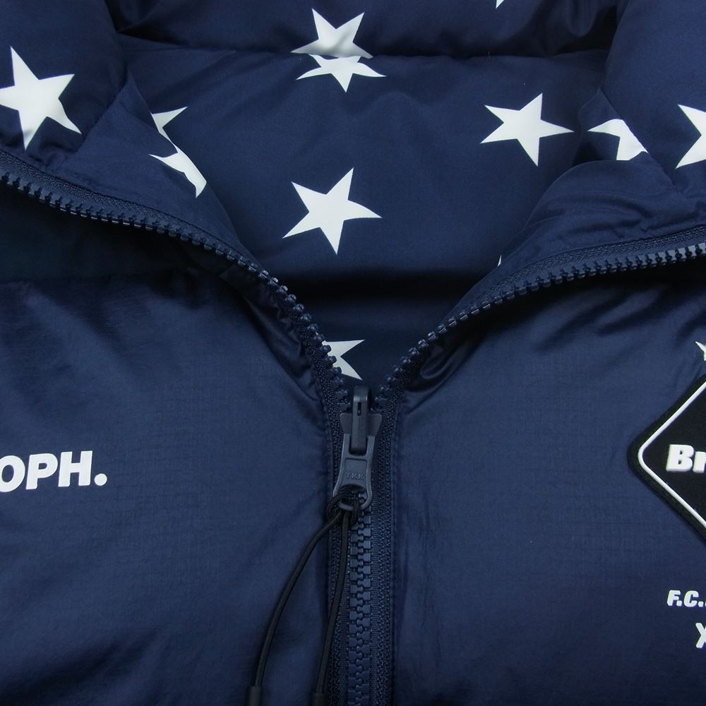 F.C.R.B. エフシーアールビー 17AW REVERSIBLE DOWN VEST リバーシブル ダウン ベスト ネイビー系 M【中古】