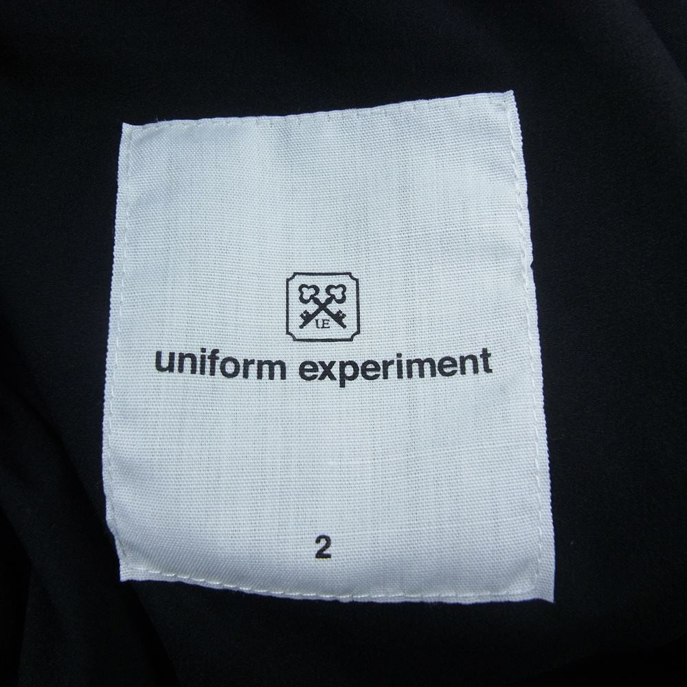 uniform experiment ユニフォームエクスペリメント 19AW UE-192010 DOWN SHIRT BLOUSON ダウン シャツ ブルゾン ジャケット ブラック系 2【中古】