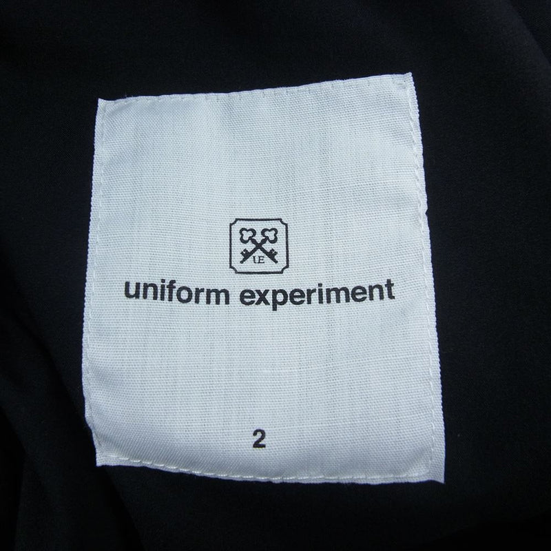 uniform experiment ユニフォームエクスペリメント 19AW UE-192010 DOWN SHIRT BLOUSON ダウン シャツ ブルゾン ジャケット ブラック系 2【中古】