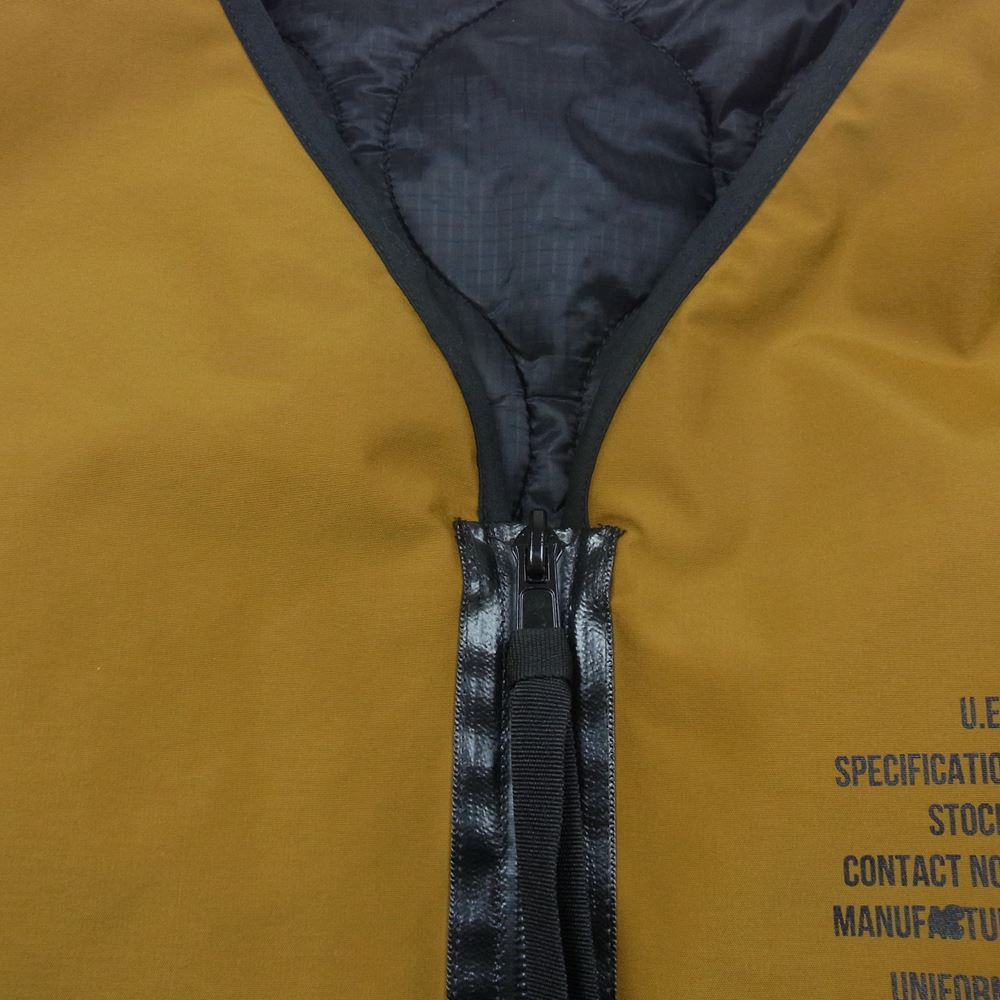 uniform experiment ユニフォームエクスペリメント 20SS UE-200042 REVERSIBLE ZIP LINER BLOUSON リバーシブル ジップ ライナー ブルゾン キルティングジャケット  ブラウン系 ブラック系 2【中古】
