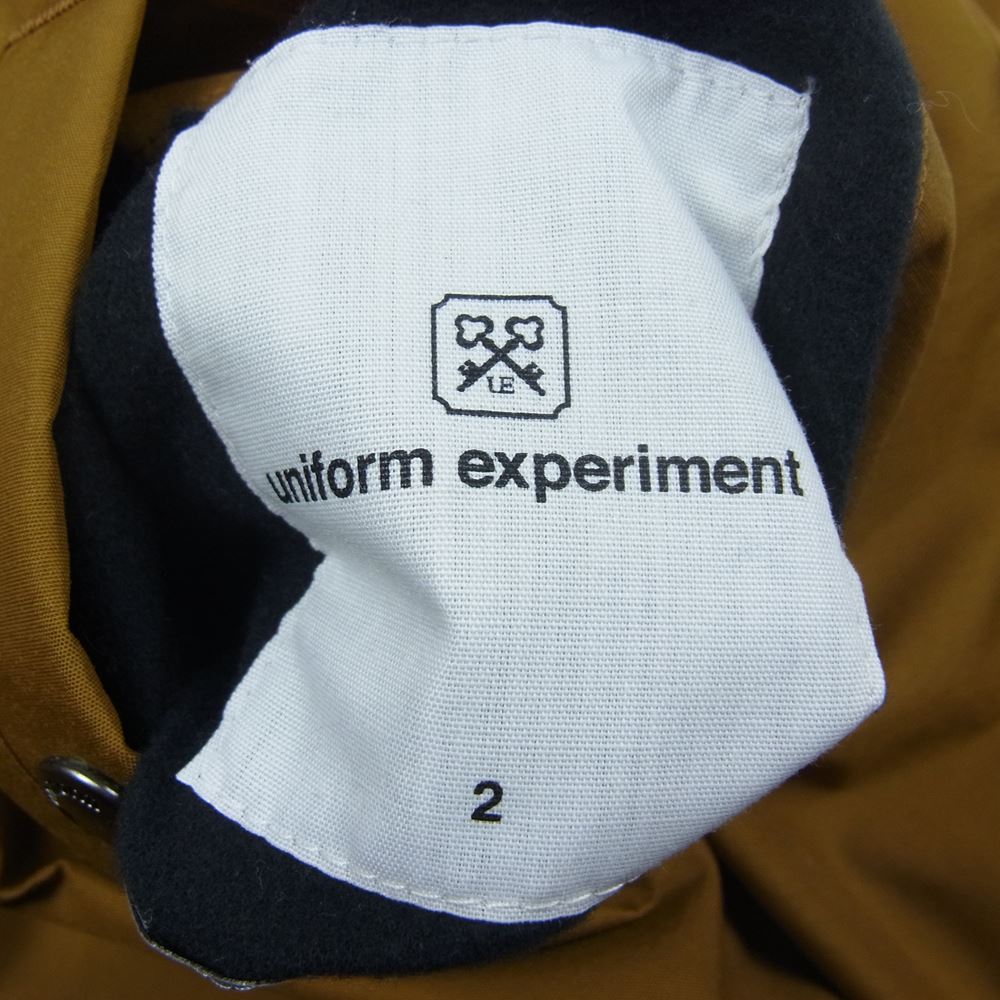 uniform experiment ユニフォームエクスペリメント 20SS UE-200042 REVERSIBLE ZIP LINER BLOUSON リバーシブル ジップ ライナー ブルゾン キルティングジャケット  ブラウン系 ブラック系 2【中古】