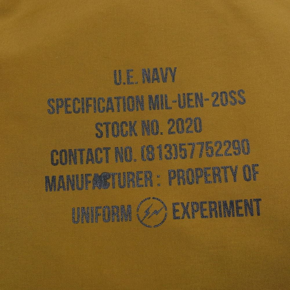 uniform experiment ユニフォームエクスペリメント 20SS UE-200042 REVERSIBLE ZIP LINER BLOUSON リバーシブル ジップ ライナー ブルゾン キルティングジャケット  ブラウン系 ブラック系 2【中古】