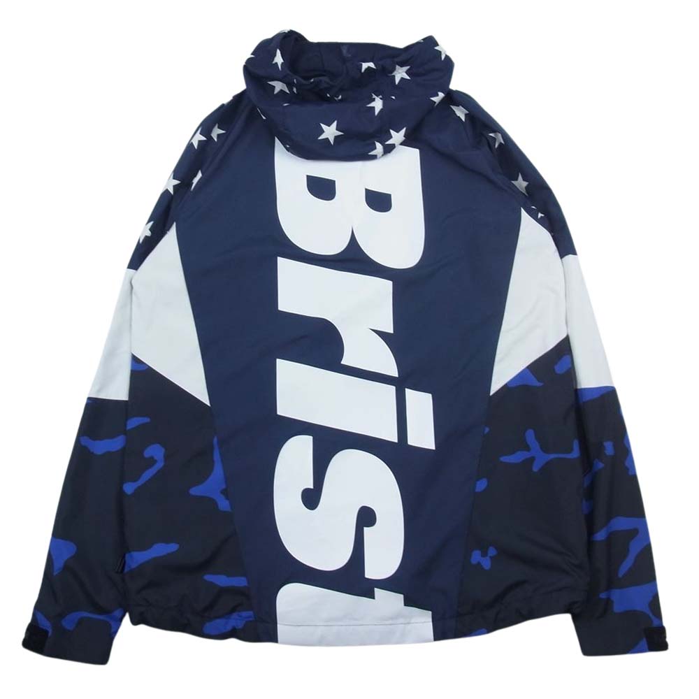 F.C.R.B. エフシーアールビー 18AW FCRB-189025 MULTI PATTERN TRAINING JACKET マルチ パターン トレーニング ジャケット ネイビー系 M【中古】