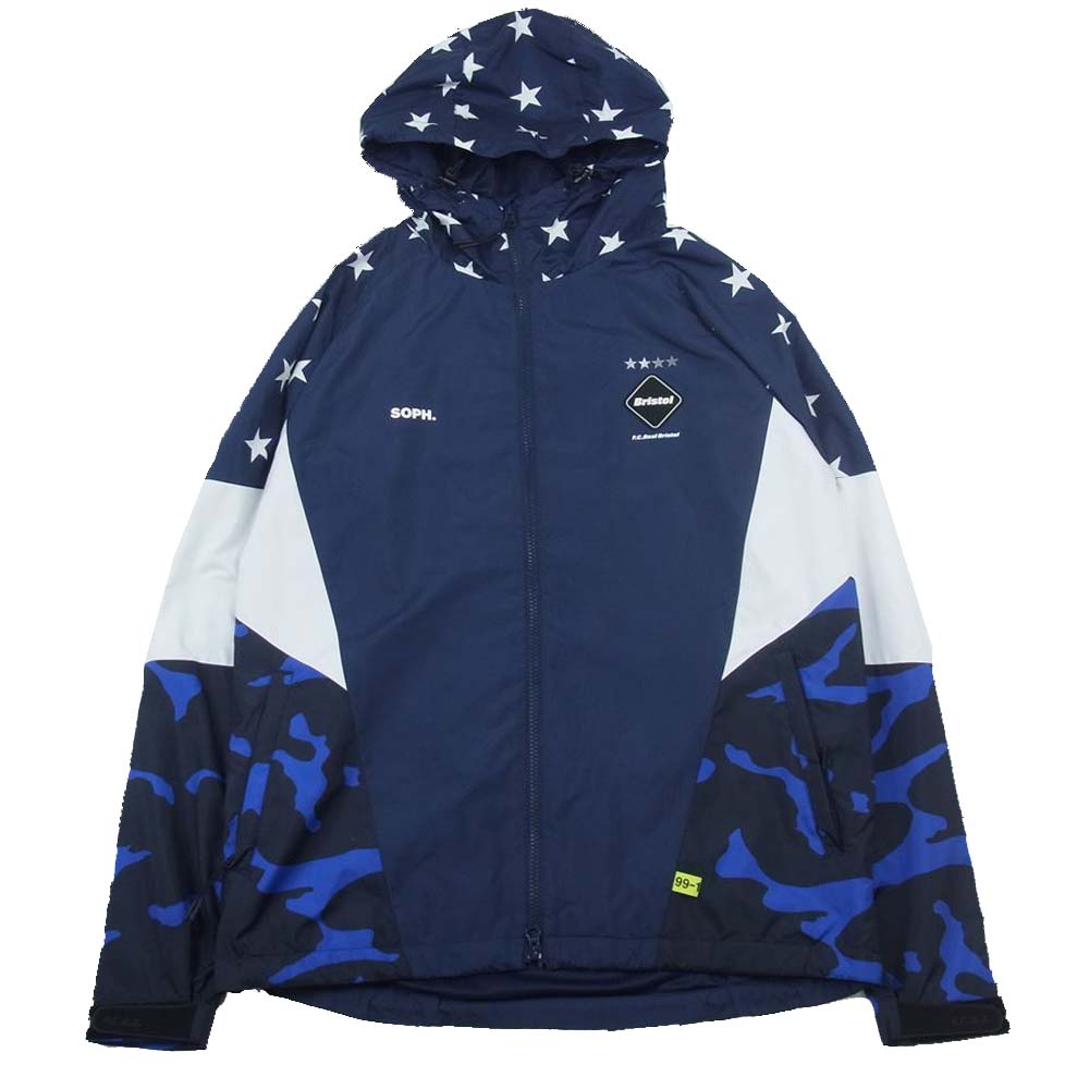 F.C.R.B. エフシーアールビー 18AW FCRB-189025 MULTI PATTERN TRAINING JACKET マルチ パターン トレーニング ジャケット ネイビー系 M【中古】