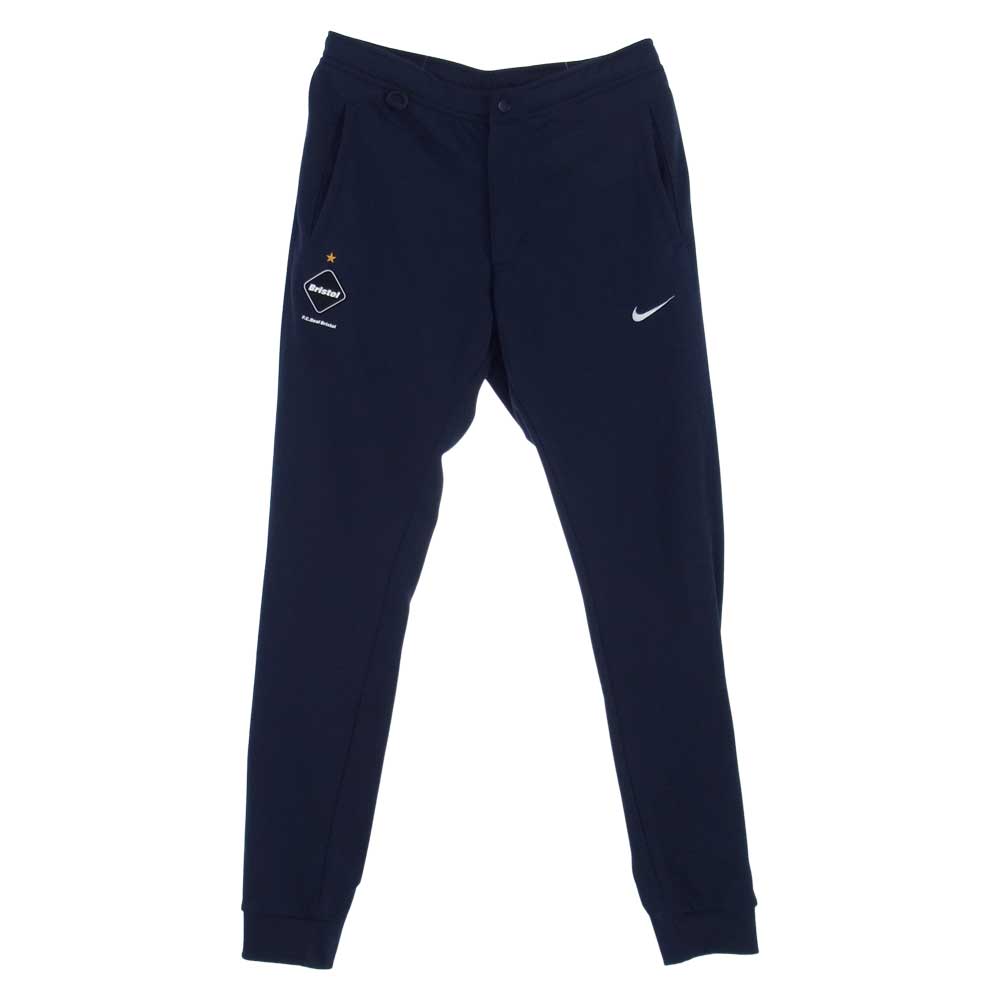 F.C.R.B. エフシーアールビー 16SS × NIKE ナイキ Dri-Fit Knit Fleece Hoody & Sweat Pants フーディ フリース ジャケット スウェット パンツ セットアップ ネイビー系 M【中古】
