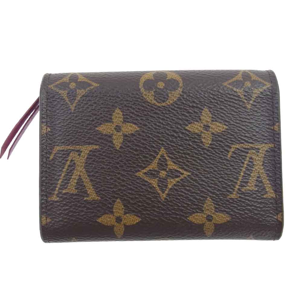 LOUIS VUITTON ルイ・ヴィトン M41939 モノグラム ポルトモネ ロザリ コインケース ブラウン系 ワインレッド系【中古】