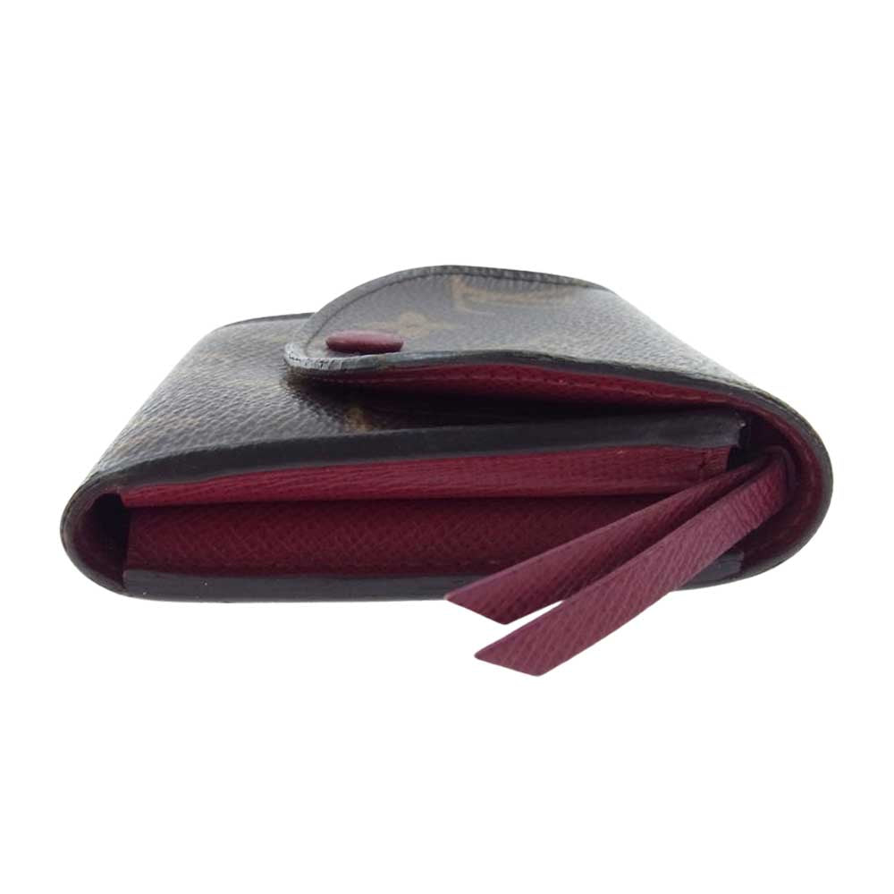 LOUIS VUITTON ルイ・ヴィトン M41939 モノグラム ポルトモネ ロザリ コインケース ブラウン系 ワインレッド系【中古】