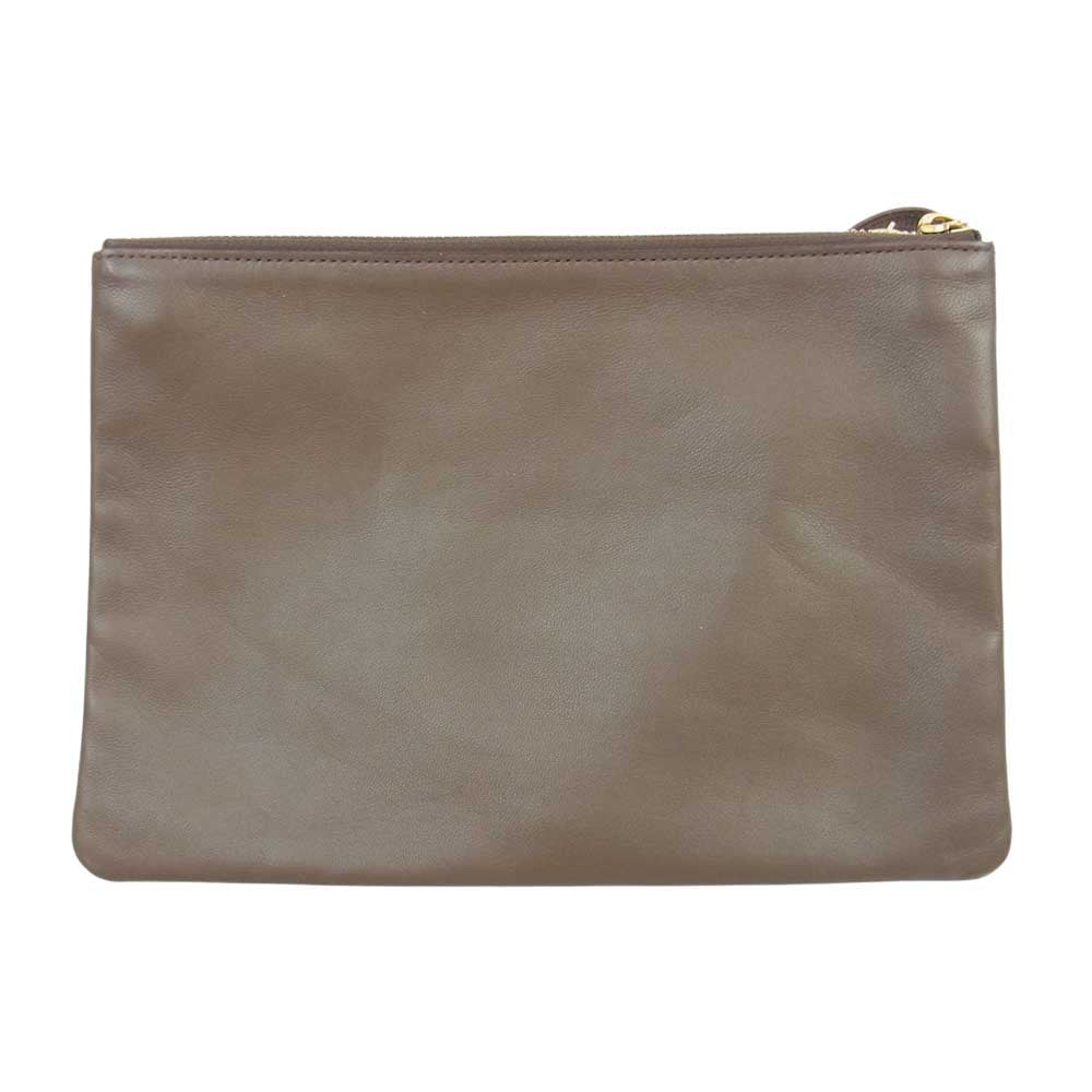 CELINE セリーヌ LARGE TRIO ラージ トリオ 3連 ショルダーバッグ ブラウン系【中古】