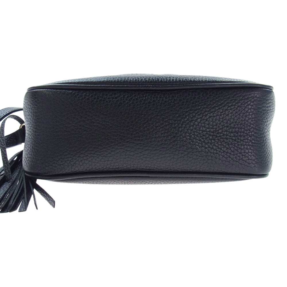 GUCCI グッチ 308364 A7M0G 1000 SOHO ソーホー GG スモール ディスコバッグ ショルダーバッグ ブラック系【中古】