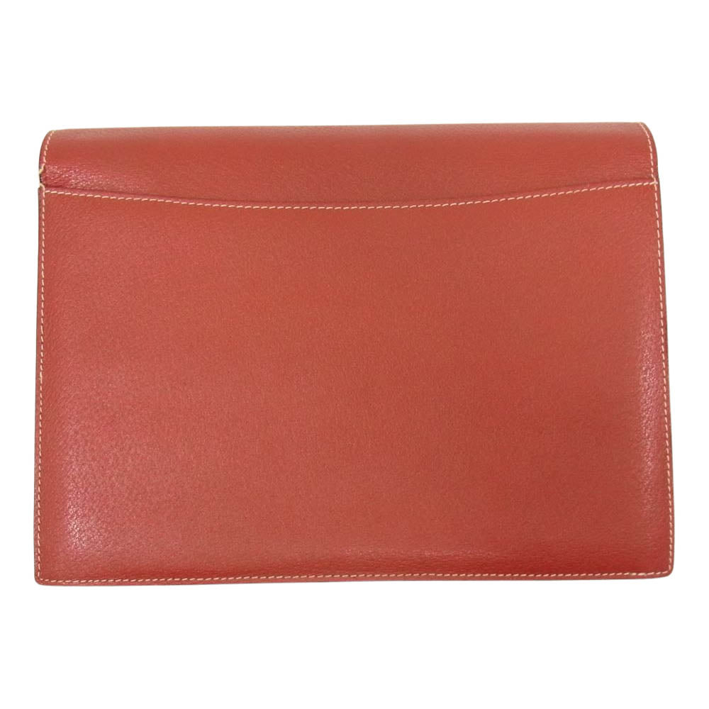 VALENTINO ヴァレンティノ ロゴ セカンド クラッチ バック レッド系【中古】
