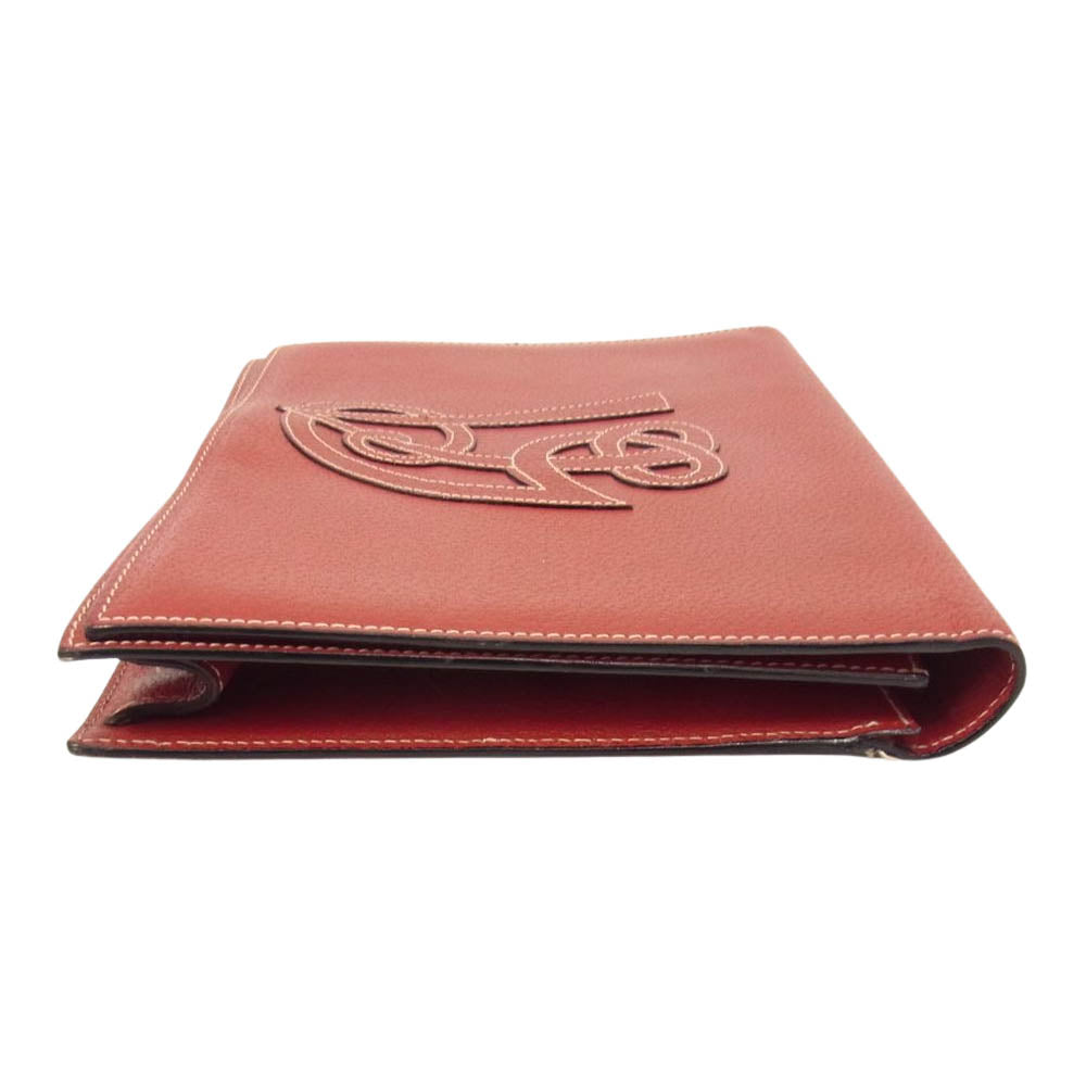 VALENTINO ヴァレンティノ ロゴ セカンド クラッチ バック レッド系【中古】