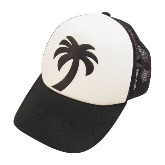 PALM ANGELS パームエンジェルス Palm トラッカー メッシュ キャップ ブラック系【中古】