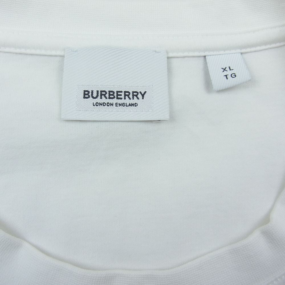 BURBERRY バーバリー LONDON ENGLAND ロンドン イングランド ロゴ 半袖 Tシャツ ホワイト系 XL【中古】