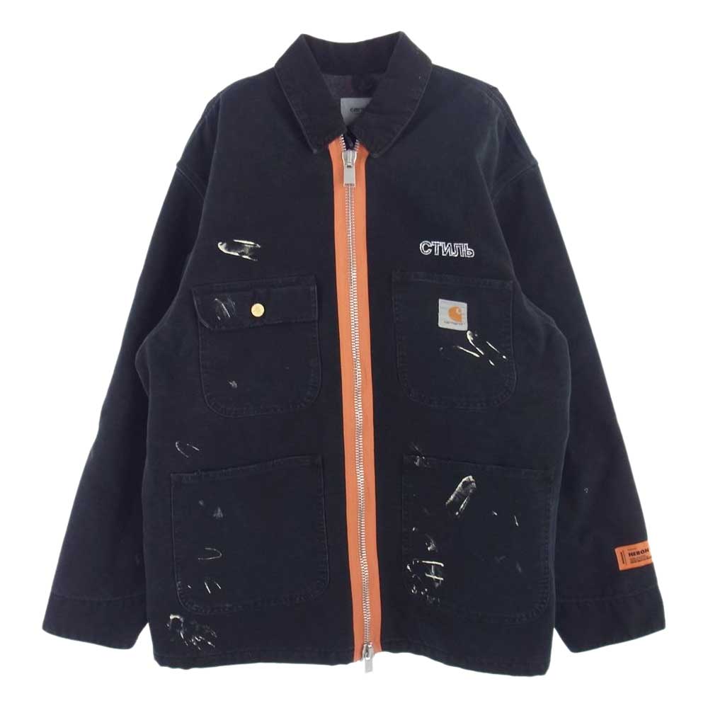 ヘロンプレストン HMEA019F18716056 国内正規品 × Carhartt Wip カーハート Workwear Jacket ワークジャケット ブラック系 XL【中古】