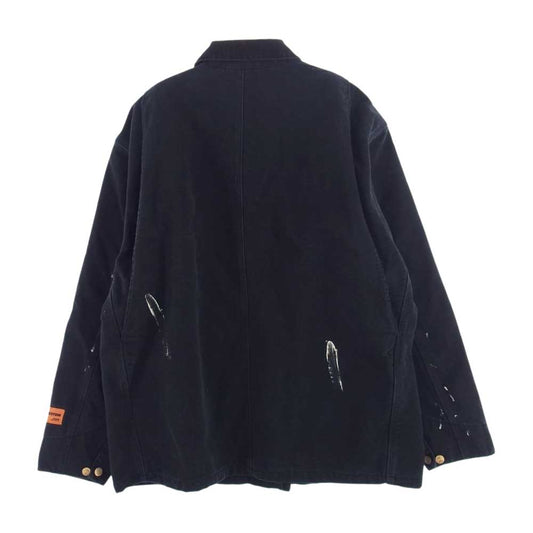 ヘロンプレストン HMEA019F18716056 国内正規品 × Carhartt Wip カーハート Workwear Jacket ワークジャケット ブラック系 XL【中古】