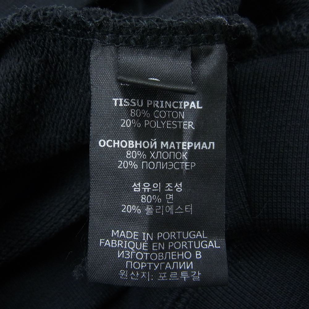 VETEMENTS ヴェトモン UA52TR830P アナーキー ゴシック ロゴ プリント フーディ パーカー ブラック系 S【中古】