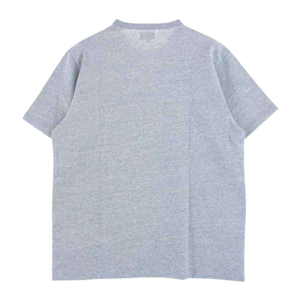 Supreme シュプリーム 20AW Plaid Applique S/S Top プレイドアップリケ 半袖 クルーネック Tシャツ グレー系 L【中古】