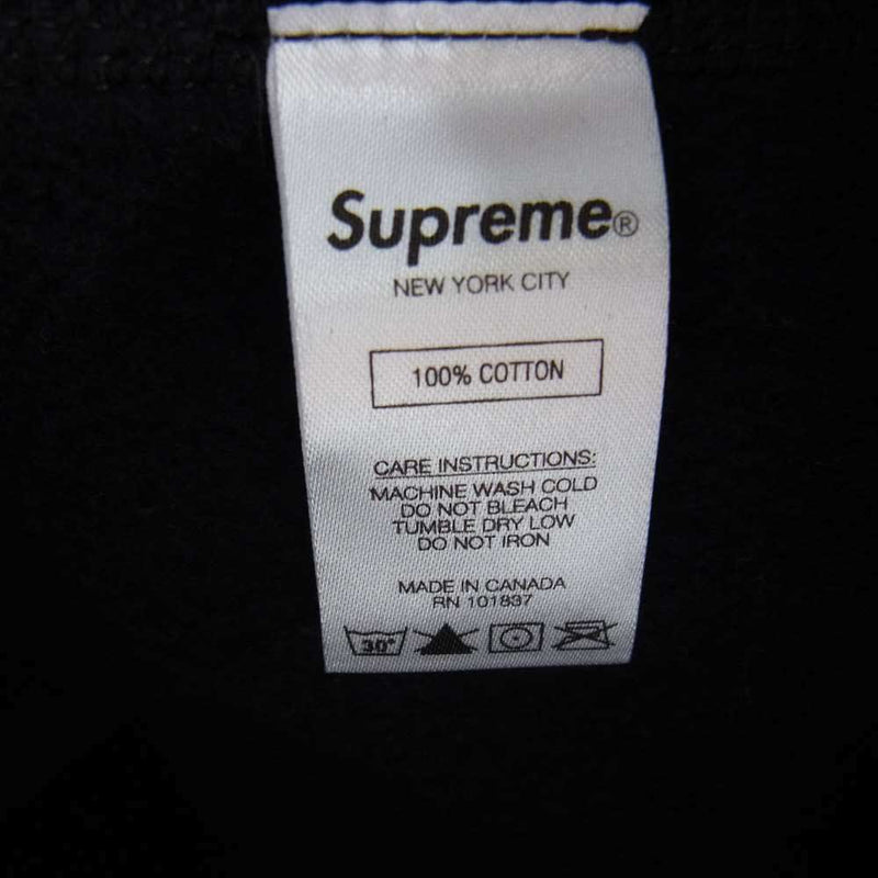 Supreme シュプリーム 18AW Water Arc Hooded Sweatshirt ウォーター アーチロゴ フーディ パーカー ブラック系 M【中古】