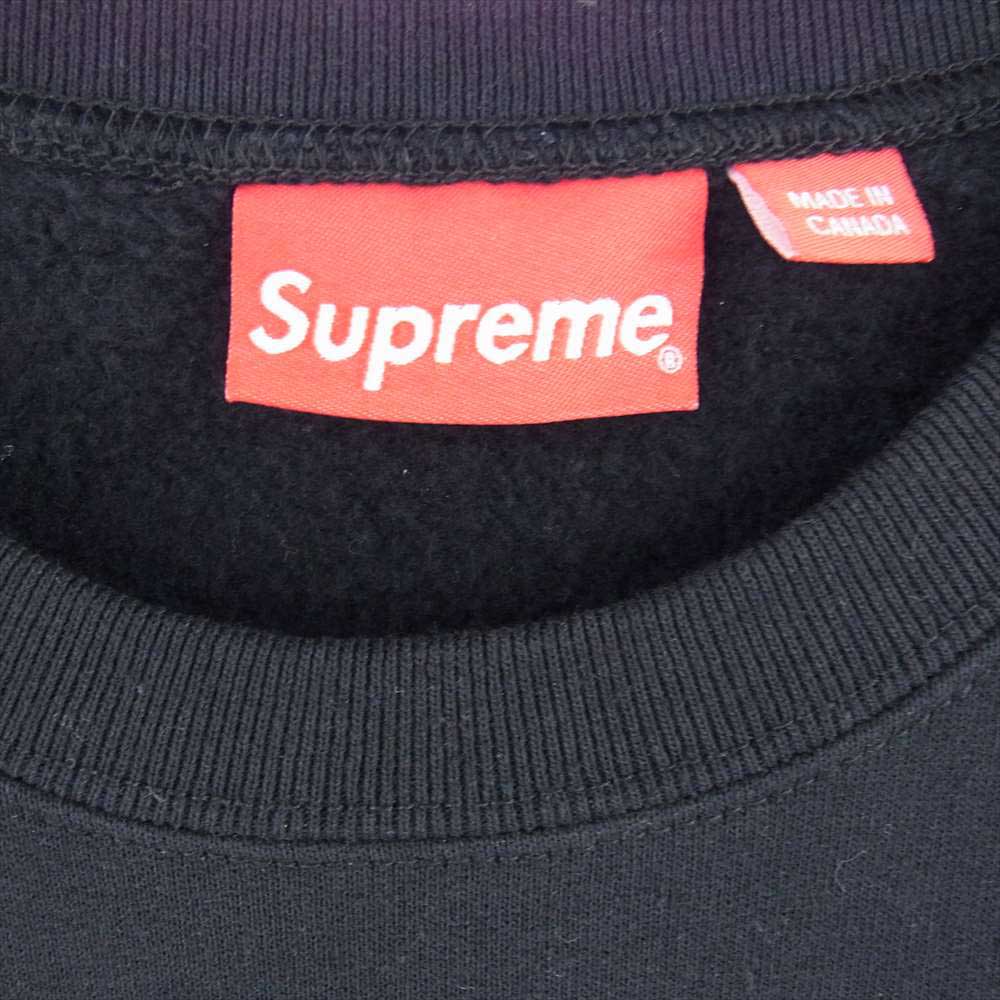 Supreme シュプリーム 20SS Underline Crewneck Sweatshirt アンダーライン クルーネック スウェット トレーナー ブラック系 L【中古】