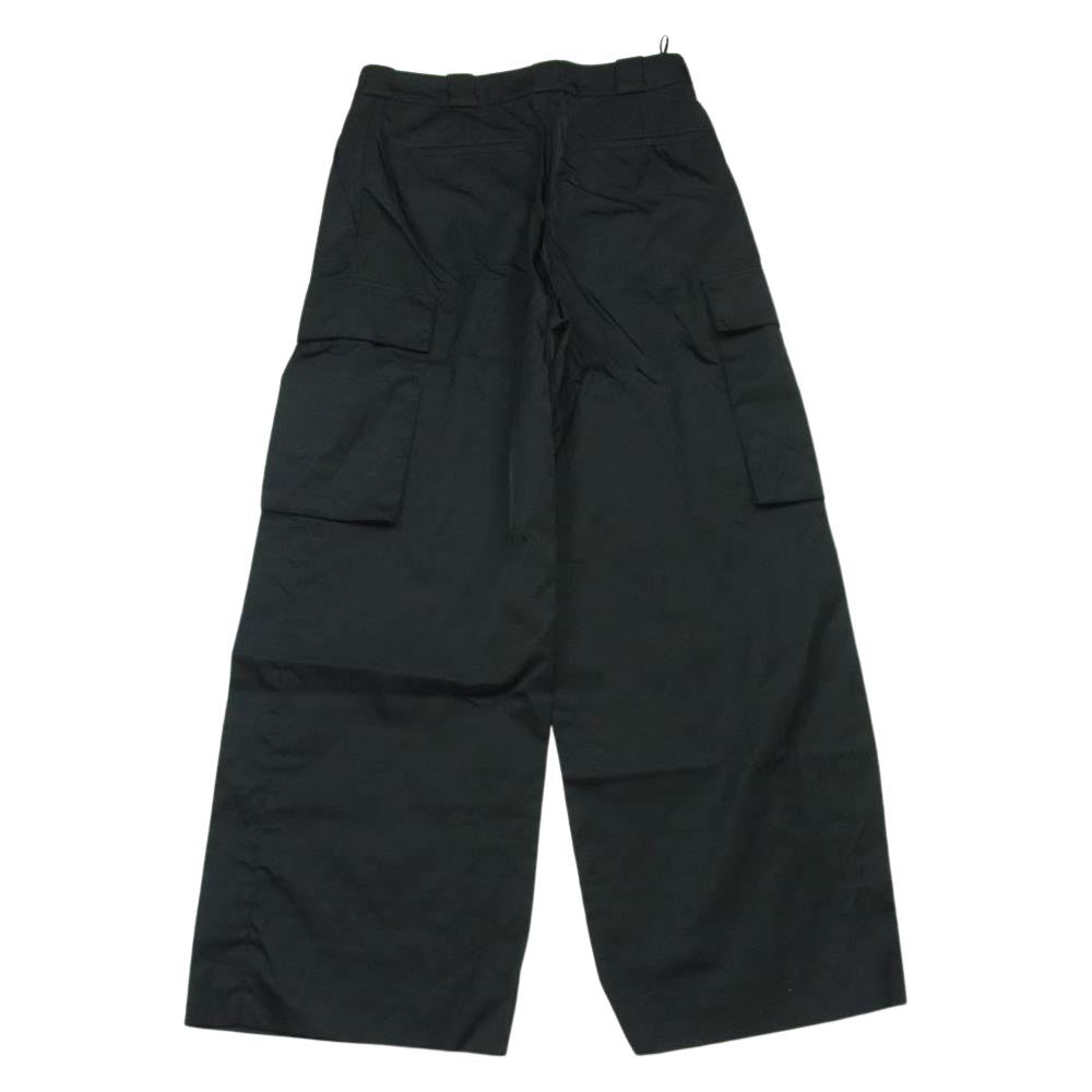 PRADA プラダ 22H900 S222 1289 Re Nylon ナイロン ワイド カーゴ パンツ イタリア製 ブラック系 36【中古】