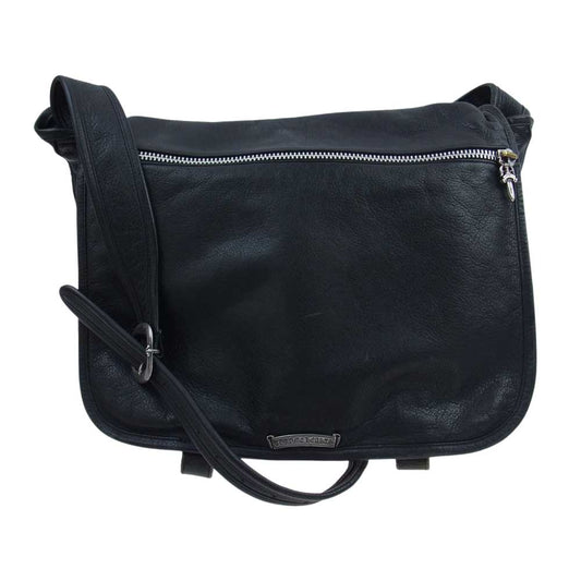CHROME HEARTS クロムハーツ（原本有） SOFT SHOULDER BAG ソフトレザー ガンスリンガー ショルダー メッセンジャー バッグ ブラック系【中古】