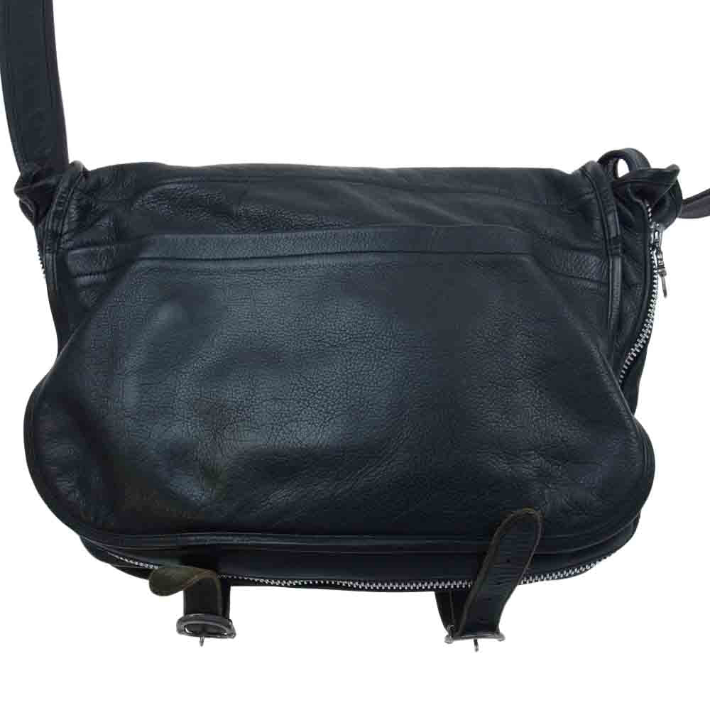 CHROME HEARTS クロムハーツ（原本有） SOFT SHOULDER BAG ソフトレザー ガンスリンガー ショルダー メッセンジャー バッグ ブラック系【中古】