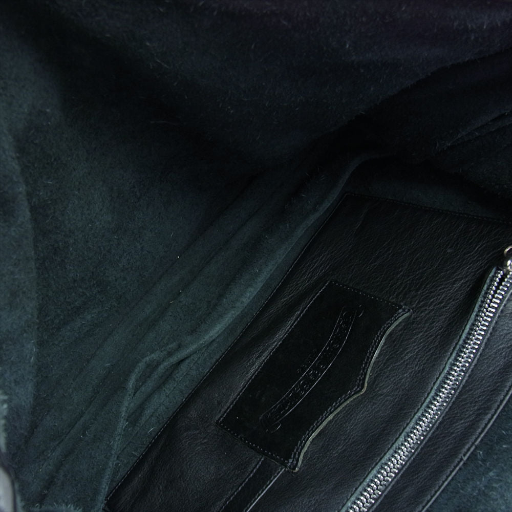 CHROME HEARTS クロムハーツ（原本有） SOFT SHOULDER BAG ソフトレザー ガンスリンガー ショルダー メッセンジャー バッグ ブラック系【中古】