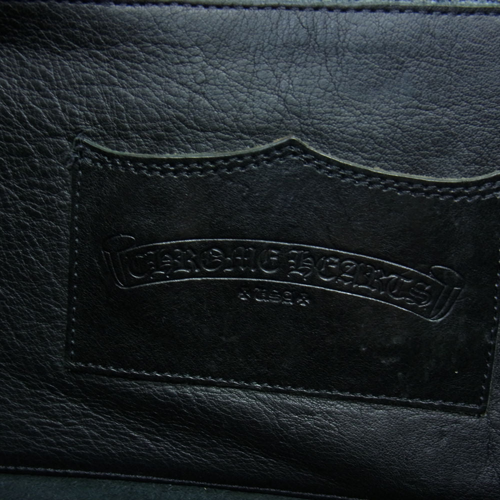CHROME HEARTS クロムハーツ（原本有） SOFT SHOULDER BAG ソフトレザー ガンスリンガー ショルダー メッセンジャー バッグ ブラック系【中古】
