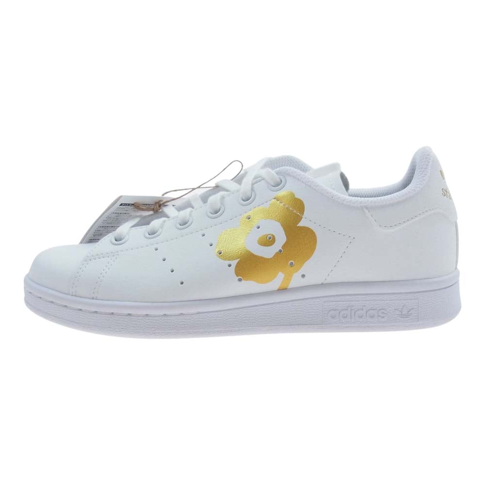 adidas アディダス H04683 ×marimekko マリメッコ Stan Smith スタンスミス ローカット スニーカー ホワイト ゴールド ホワイト系 23.5cm【極上美品】【中古】
