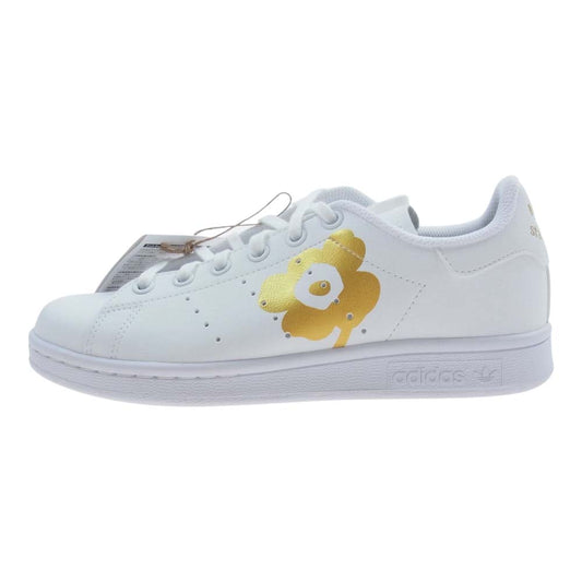 adidas アディダス H04683 ×marimekko マリメッコ Stan Smith スタンスミス ローカット スニーカー ホワイト ゴールド ホワイト系 23.5cm【極上美品】【中古】