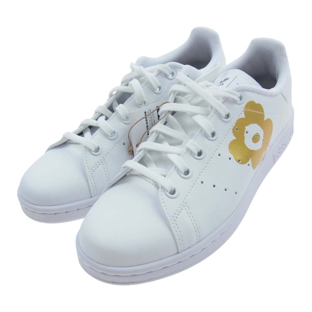 adidas アディダス H04683 ×marimekko マリメッコ Stan Smith スタンスミス ローカット スニーカー ホワイト ゴールド ホワイト系 23.5cm【極上美品】【中古】