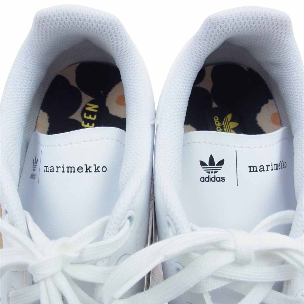 adidas アディダス H04683 ×marimekko マリメッコ Stan Smith スタンスミス ローカット スニーカー ホワイト ゴールド ホワイト系 23.5cm【極上美品】【中古】