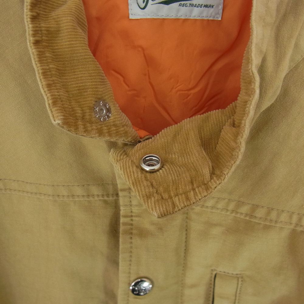 TENDERLOIN テンダーロイン T-FIELD JKT スタンドカラー 襟コーデュロイ プリマロフト 中綿 フィールドジャケット ベージュ系 S【中古】