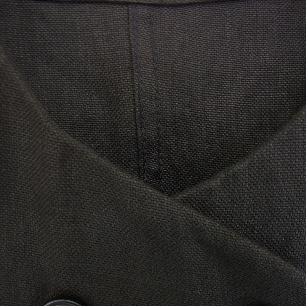 Nigel Cabourn ナイジェルケーボン 8044-08-80501 WOMANリネン ダブル ノーカラー ジャケット チャコール系 10【中古】
