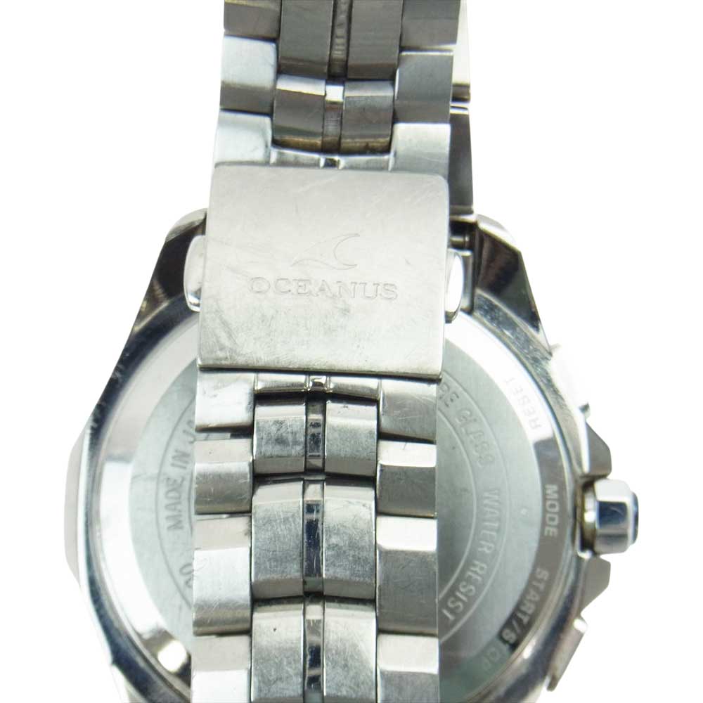 CASIO OCEANUS カシオ オシアナス OCW-S3000-1AJF Manta マンタ 電波時計 ソーラー電池 腕時計 ウォッチ シルバー系 ブルー系【中古】