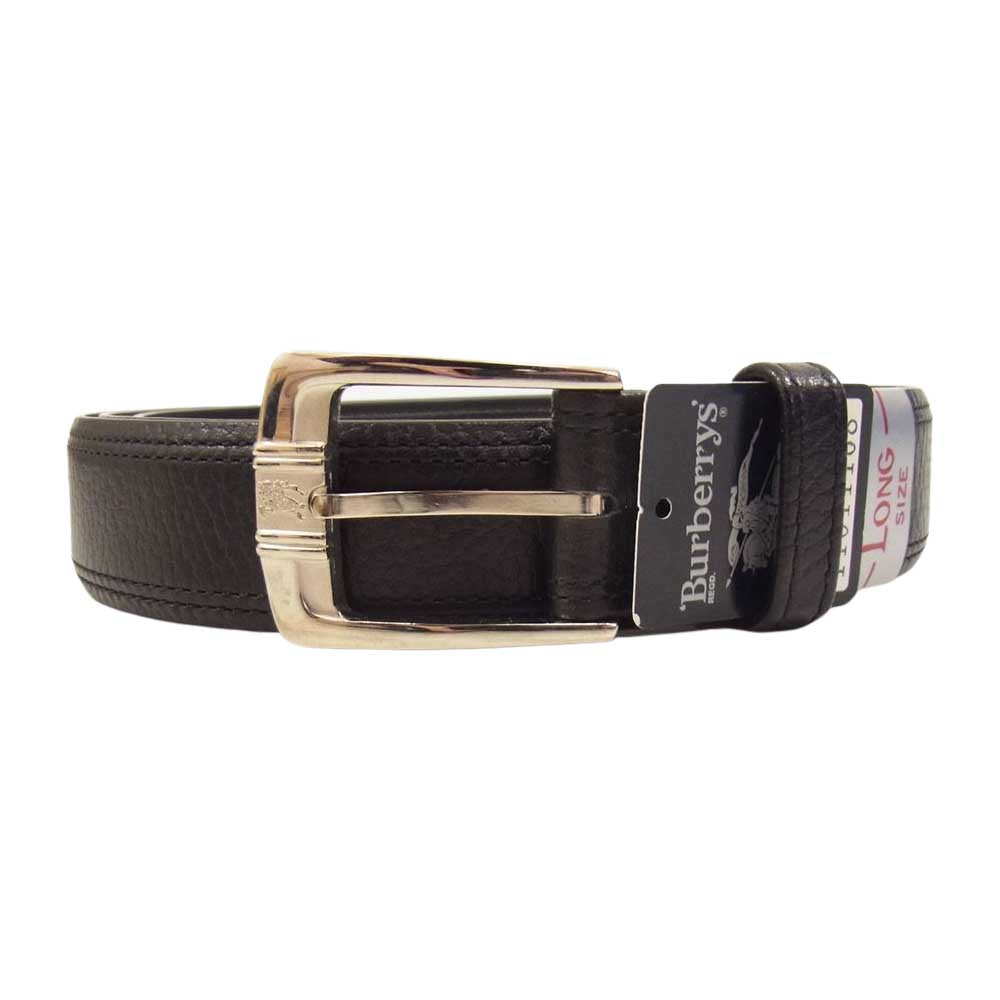 BURBERRY バーバリー レザー ベルト ブラック系 SIZE LONG【中古】