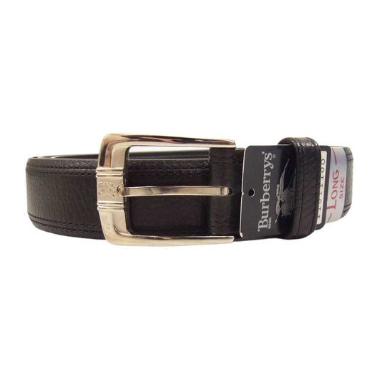 BURBERRY バーバリー レザー ベルト ブラック系 SIZE LONG【中古】