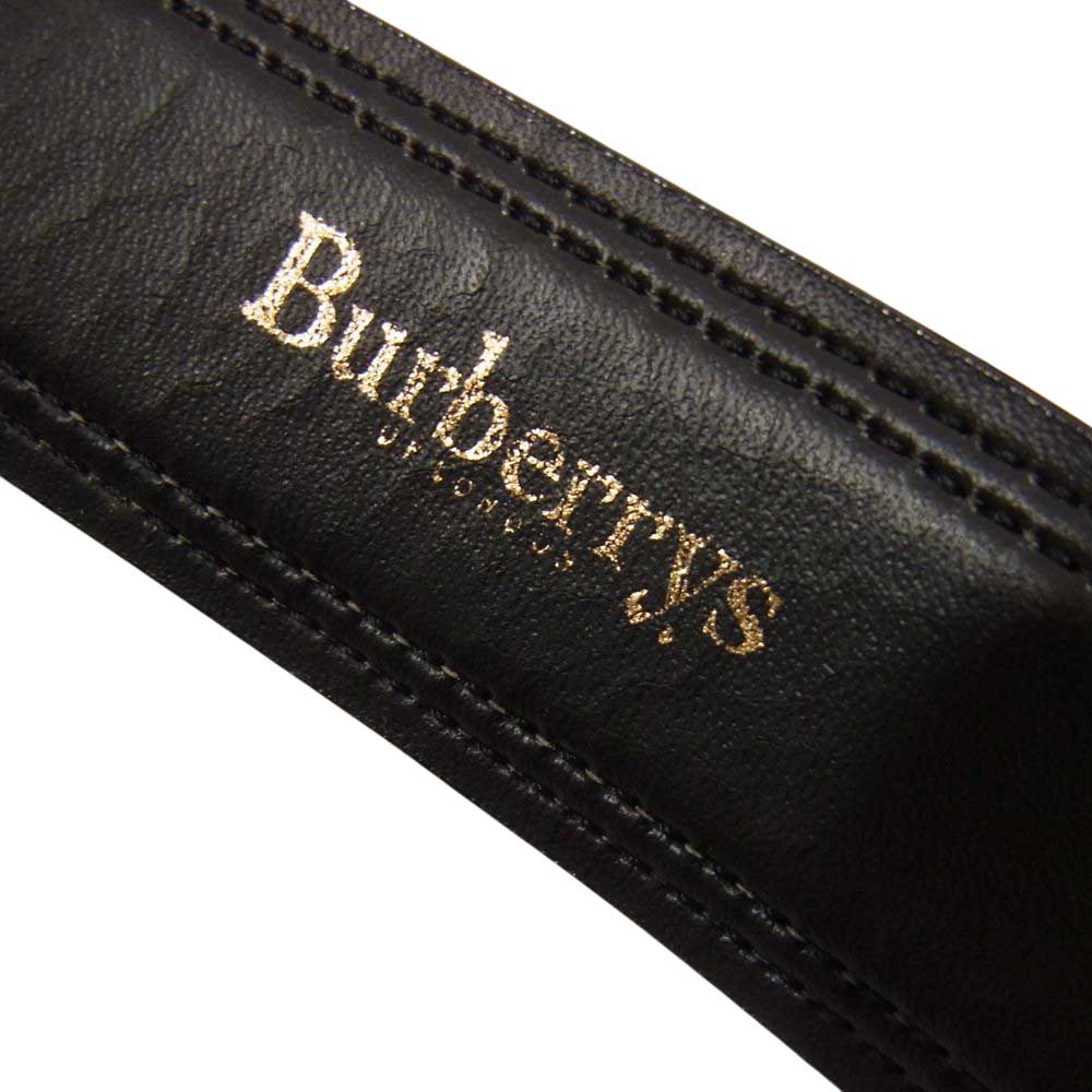 BURBERRY バーバリー レザー ベルト ブラック系 SIZE LONG【中古】