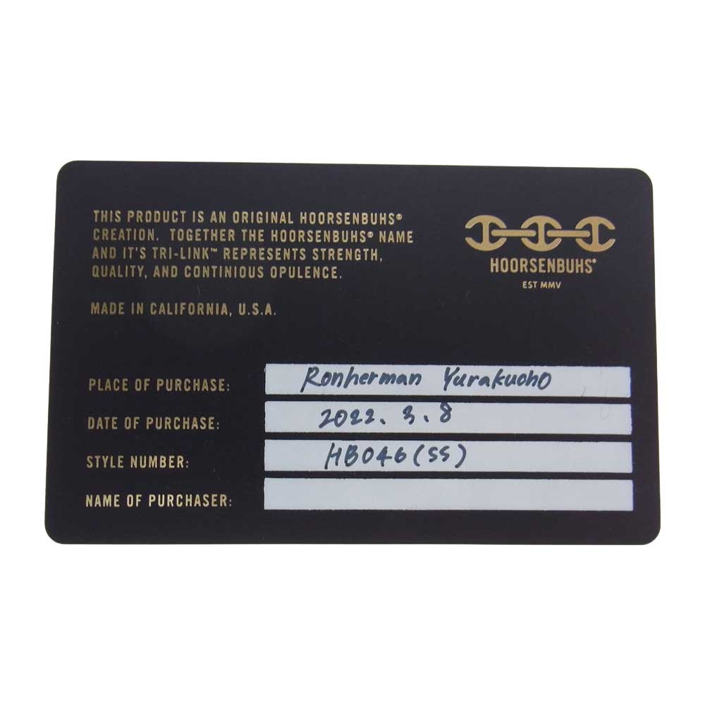 ホーセンブース HB046 購入証明書付属 SIGNET RING TRI-LINK トライリンク シグネット リング シルバー系【中古】