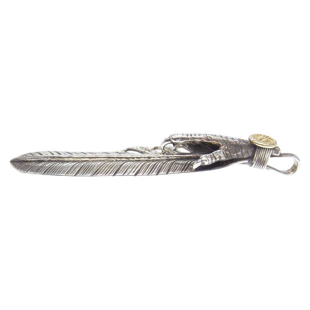 WINGROCK ウィングロック K18 金メタル付き イーグルクロー フェザー トップ シルバー系【中古】