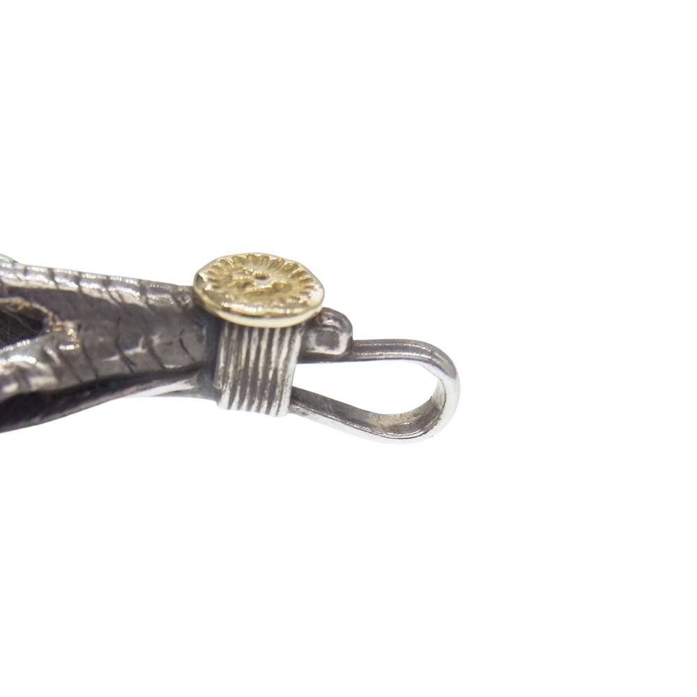WINGROCK ウィングロック K18 金メタル付き イーグルクロー フェザー トップ シルバー系【中古】