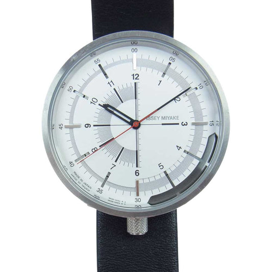 ISSEY MIYAKE イッセイミヤケ NYAK004 田村奈緒 1/6 ワンシックス 自動巻 腕時計 ウォッチ シルバー系 ブラック系【中古】