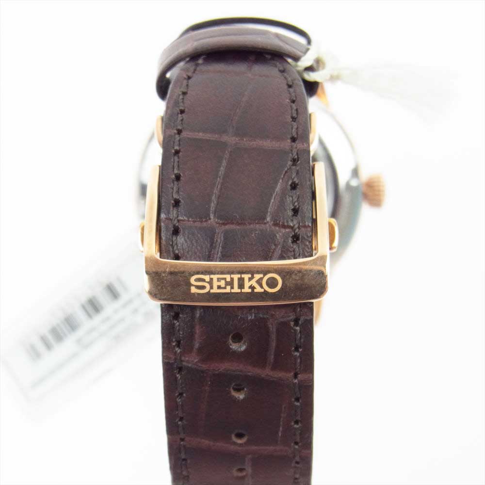 SEIKO セイコー SSA346J1 PRESAGE プレサージュ パワーリザーブ 自動巻 腕時計 ウォッチ ブラウン系 ゴールド系【中古】