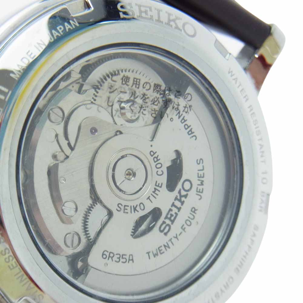 SEIKO セイコー SARX067 PRESAGE プレサージュ 琺瑯 自動巻 腕時計 ウォッチ シルバー系 ブラウン系【中古】