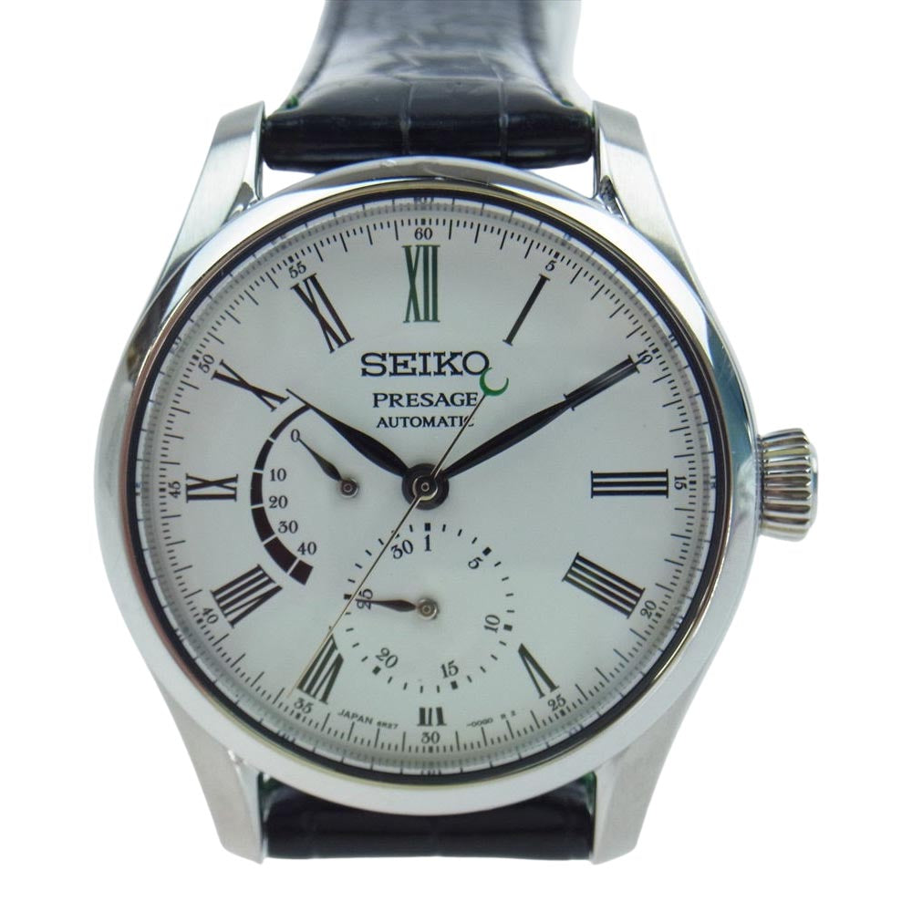 SEIKO セイコー SARW051 PRESAGE プレサージュ 銀座300本限定 自動巻 腕時計 ウォッチ シルバー系 ベルトカラー :ブラック グリーン【中古】
