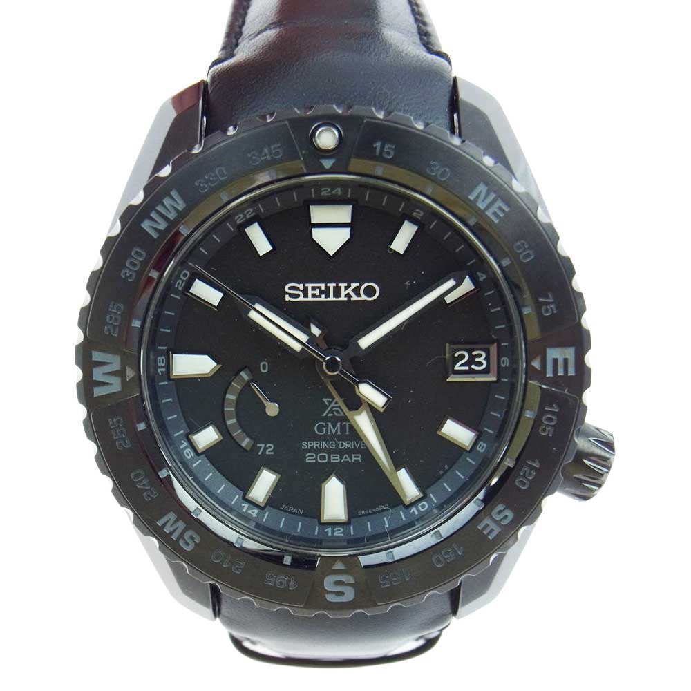 SEIKO セイコー SBDB023 PROSPEX プロスペックス LX line スプリングドライブ 純チタン 自動巻 腕時計 ウォッチ ブラック系【中古】