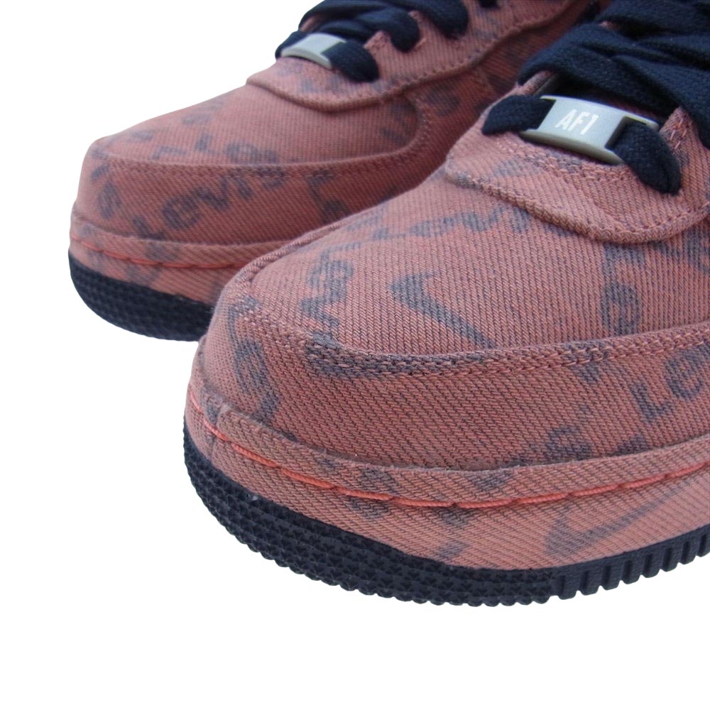 NIKE ナイキ CV0672-844 × LEVI'S リーバイス AIR FORCE 1 AF1 HIGH エアフォース ハイ "EXCLUSIVE DENIM" ピンク系 25cm【新古品】【未使用】【中古】