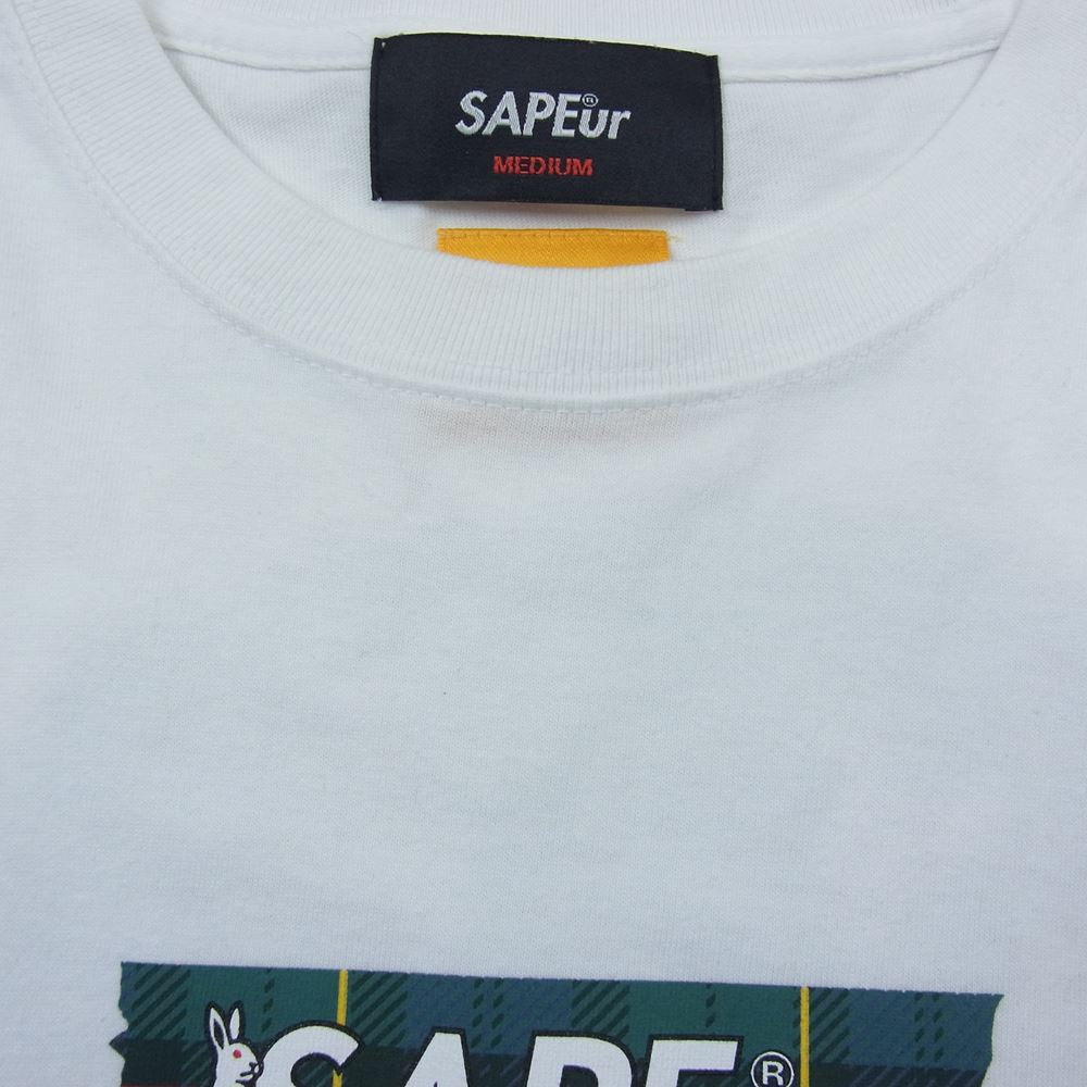 サプール × FR2 エフアールツー Smoking kills Hoodie スモーキングキル プリント Tシャツ ホワイト系 M【中古】