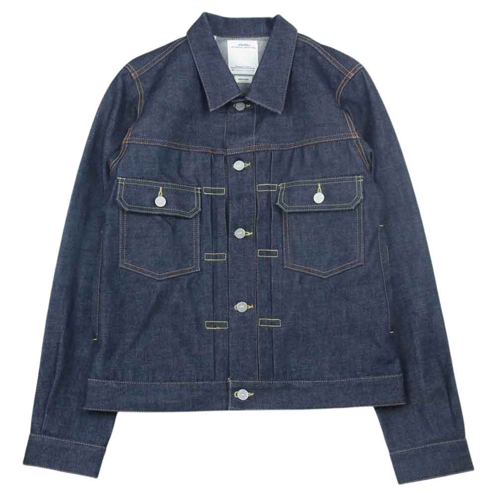 VISVIM ビズビム 0120105006001 20SS SS 101 JKT UNWASHED アンウォッシュド デニム ジャケット インディゴブルー系 2【中古】